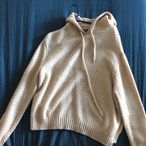 Beige hooded sweater